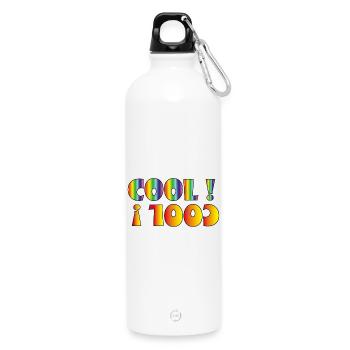 Relax - Water Bottle with carabiner 750 ml - white - Front