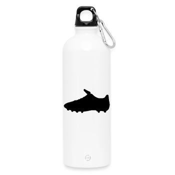 Chaussures de football : champion, but et match à domicile - Gourde en inox avec mousqueton 750 ml - blanc - Devant