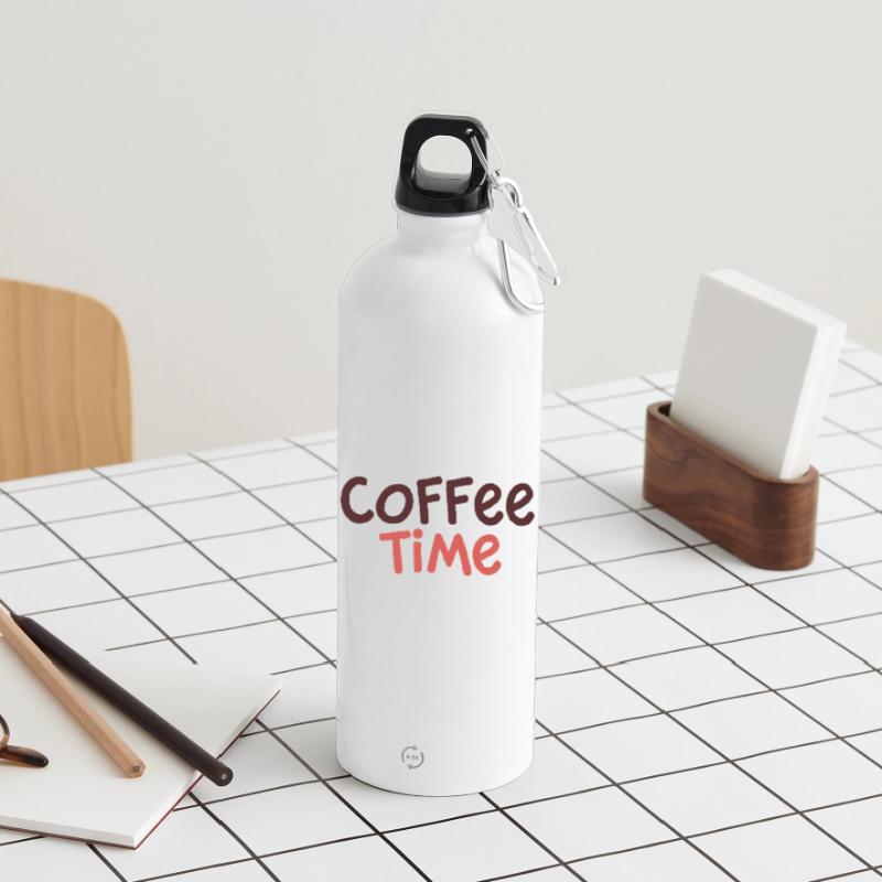 Café Time Déco Douce Water Bottle with carabiner 750 ml
