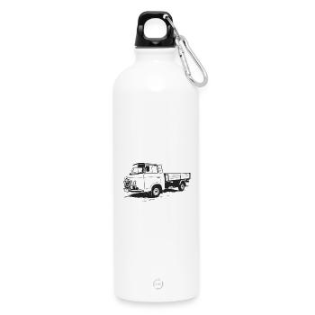 Camion à plateau Barkas - Gourde en inox avec mousqueton 750 ml - blanc - Devant