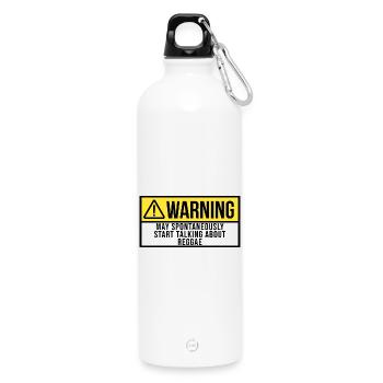 Reggae - Water Bottle with carabiner 750 ml - white - Front