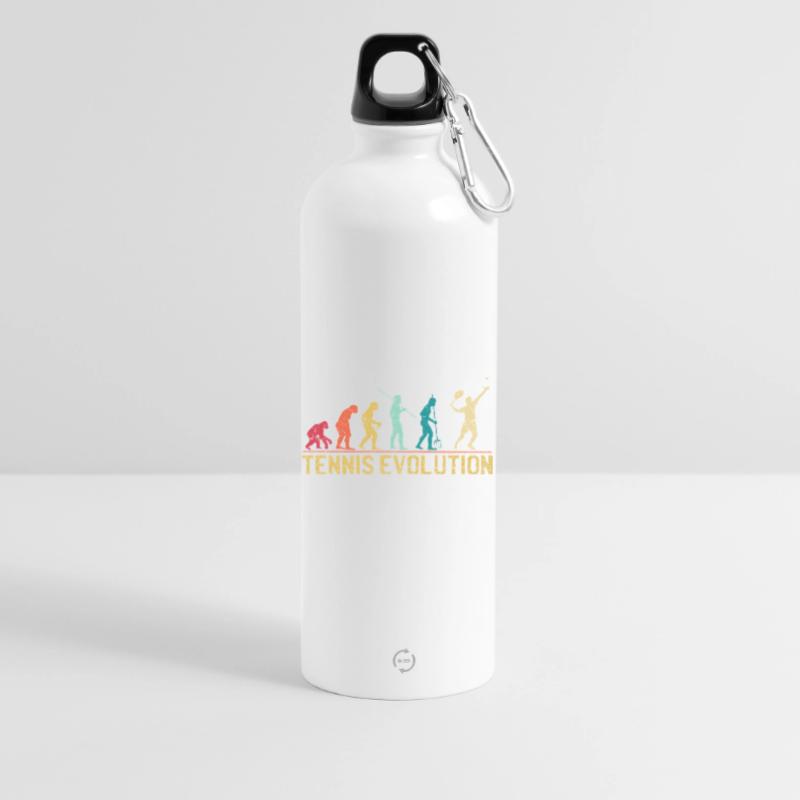 Tennis Evolution Evolution Conception graphique Gourde en inox avec mousqueton 750 ml