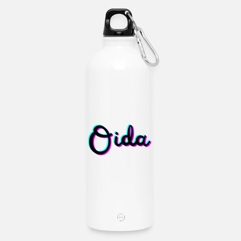 oida - Trinkflasche mit Karabiner 750 ml - Weiß