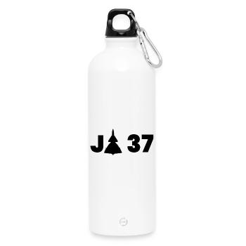 JA 37 Viggen - Trinkflasche mit Karabiner 750 ml - Weiß - Vorne