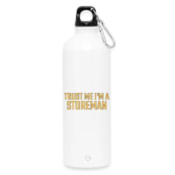 Storeman Trust Me - Trinkflasche mit Karabiner 750 ml - Weiß - Vorne