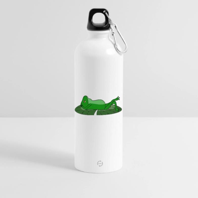 Frog Toad Chill Toad Water Bottle with carabiner 750 ml