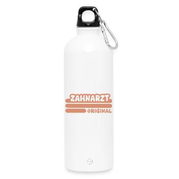 Zahnarzt als Beruf - Trinkflasche mit Karabiner 750 ml - Weiß - Vorne
