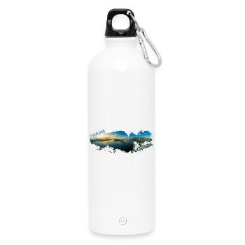 Miami Florida Splash - Trinkflasche mit Karabiner 750 ml - Weiß - Vorne