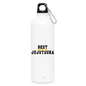 Jujutsu Jiu Jitsu Jiujitsu Ju-jitsu Jiu-jitsu - Water Bottle with carabiner 750 ml - white - Front