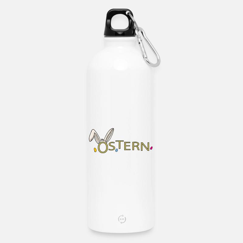 Easter - Water Bottle with carabiner 750 ml - white