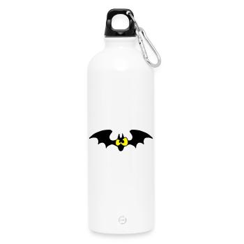Fledermaus - Trinkflasche mit Karabiner 750 ml - Weiß - Vorne