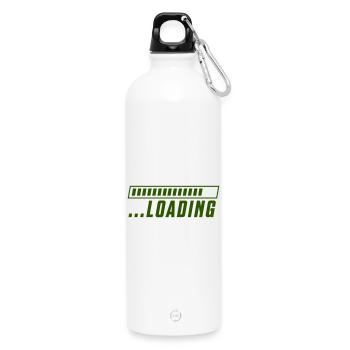 Loading - Trinkflasche mit Karabiner 750 ml - Weiß - Vorne