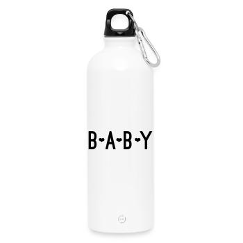 Ich liebe mein Baby | Tipp für Mutterschaftsgeschenke - Trinkflasche mit Karabiner 750 ml - Weiß - Vorne