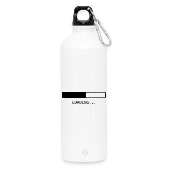 Loading ... - Water Bottle with carabiner 750 ml - white - Front