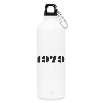 1979 - Water Bottle with carabiner 750 ml - white - Front