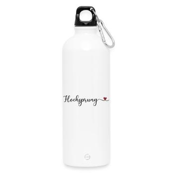 Hochsprung - Trinkflasche mit Karabiner 750 ml - Weiß - Vorne