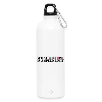 Auto - Trinkflasche mit Karabiner 750 ml - Weiß - Vorne