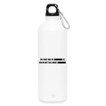 fightclub - Gourde en inox avec mousqueton 750 ml - blanc - Devant