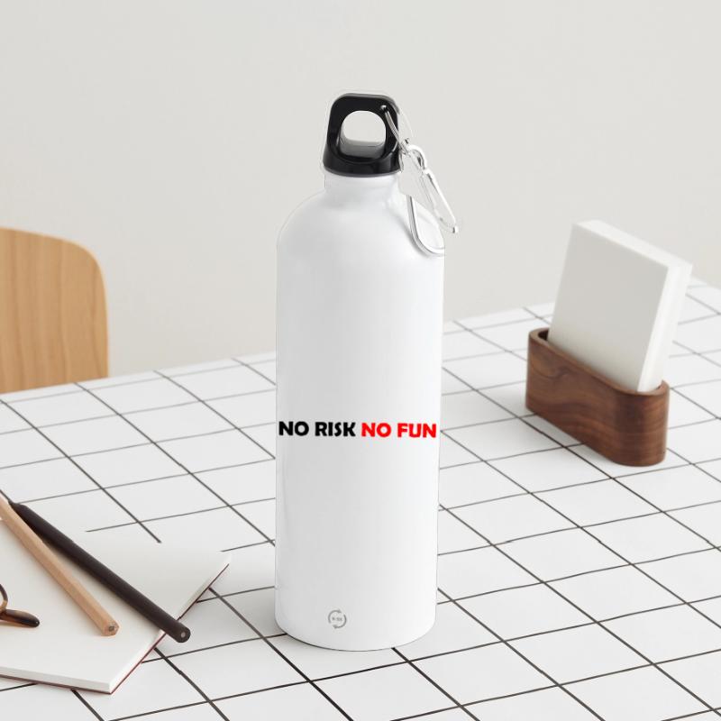 Spiel mutig oder bleib zu Hause Trinkflasche mit Karabiner 750 ml