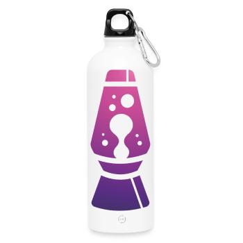 Purple Lava Lamp - Trinkflasche mit Karabiner 750 ml - Weiß - Vorne