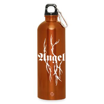 Typographie gothique d’épines - Gourde en inox avec mousqueton 750 ml - orange - Devant