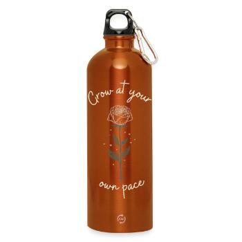 Grandissez à votre rythme - Gourde en inox avec mousqueton 750 ml - orange - Devant