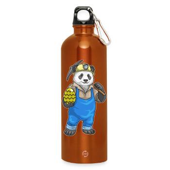 Panda Easter Mining - Gourde en inox avec mousqueton 750 ml - orange - Devant