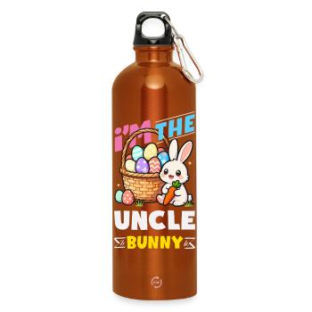 Frohe Ostern Süßer Osterhase Eiersuche Ostereier - Trinkflasche mit Karabiner 750 ml - Orange - Vorne