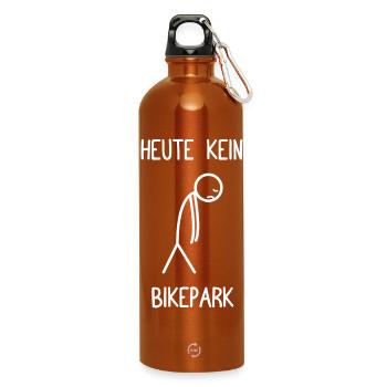 Pas de bike park aujourd’hui Vélo VTT Descente - Gourde en inox avec mousqueton 750 ml - orange - Devant