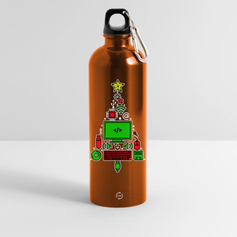 Code Debug Scripting Developer Computer Geek Water Bottle with carabiner 750 ml