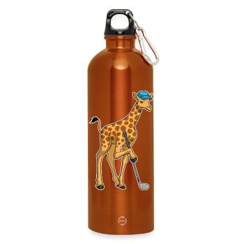 Giraffe Golf Golf Club - Water Bottle with carabiner 750 ml - burnt orange - Front