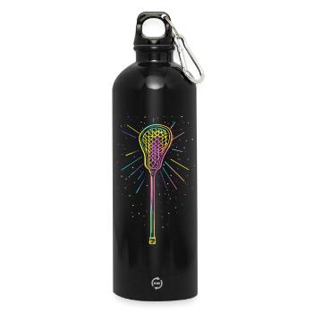 Bâtons de crosse - Gourde en inox avec mousqueton 750 ml - noir - Devant