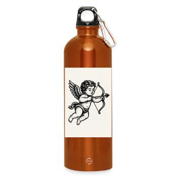 Angel - Water Bottle with carabiner 750 ml - burnt orange - Front