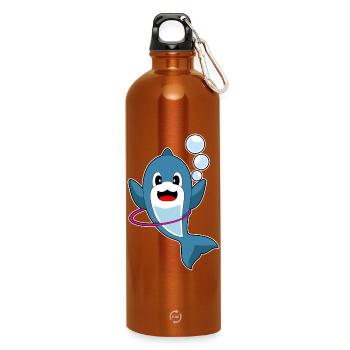 Gymnastique d’entraînement Dolphin Fitness Hoop - Gourde en inox avec mousqueton 750 ml - orange - Devant