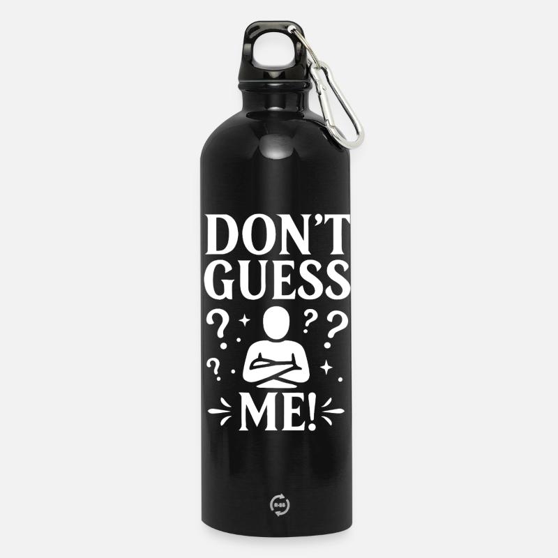 Don't advise me - Water Bottle with carabiner 750 ml - black
