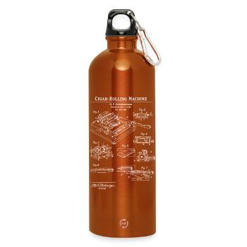 Bauplan für Zigarrenrollmaschine - Trinkflasche mit Karabiner 750 ml - Orange - Vorne