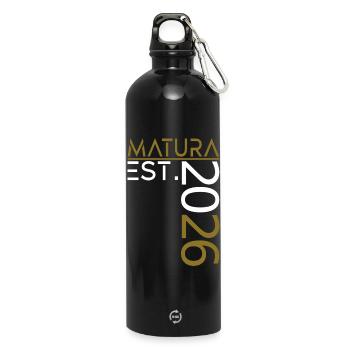 Maturité 2026 - Gourde en inox avec mousqueton 750 ml - noir - Devant