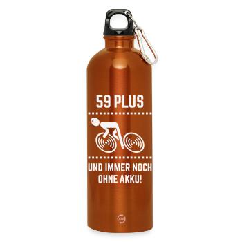 59 Plus – still without battery! Bicycle Road Bike W - Water Bottle with carabiner 750 ml - burnt orange - Front