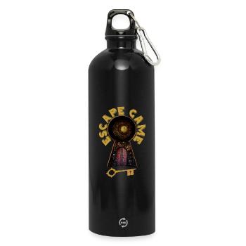 ESCAPE SPIEL SERRURRE TOR ZEIT - Trinkflasche mit Karabiner 750 ml - Schwarz - Vorne