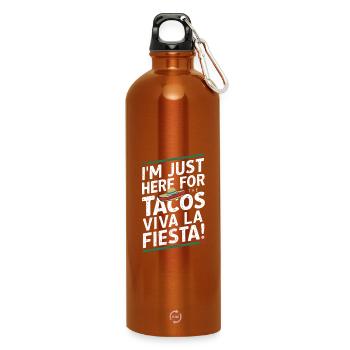 Viva la Fiesta - Water Bottle with carabiner 750 ml - burnt orange - Front