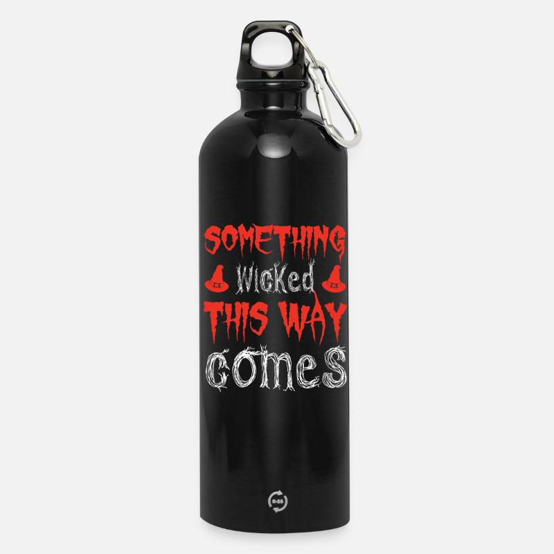 Impression de sort démoniaque - Gourde en inox avec mousqueton 750 ml - noir