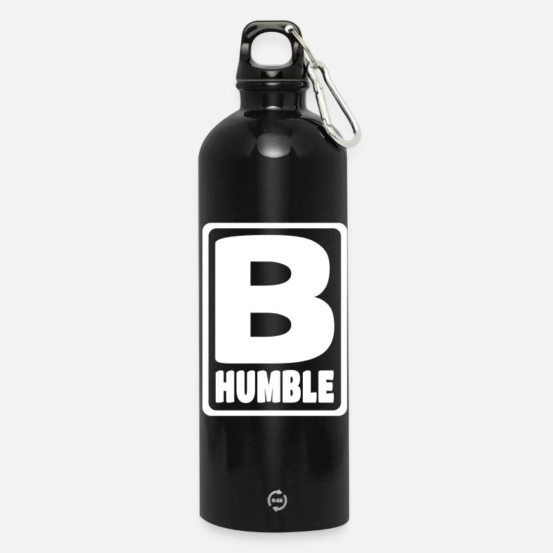 B Humble - Trinkflasche mit Karabiner 750 ml - Schwarz