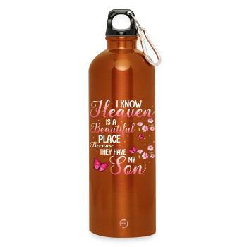 Heaven Butterfly Son - Trinkflasche mit Karabiner 750 ml - Orange - Vorne