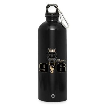 mayotte - Gourde en inox avec mousqueton 750 ml - noir - Devant