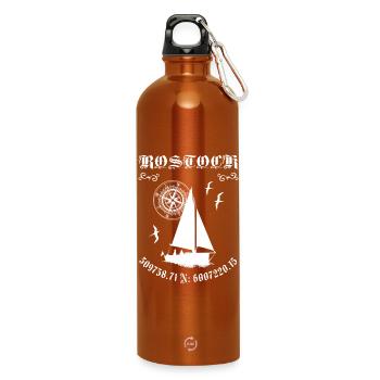 Rostock - Trinkflasche mit Karabiner 750 ml - Orange - Vorne
