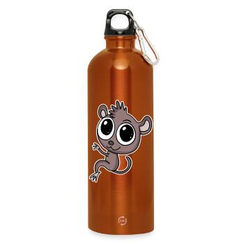 Koboldmaki Koboldmakis Primat - Trinkflasche mit Karabiner 750 ml - Orange - Vorne