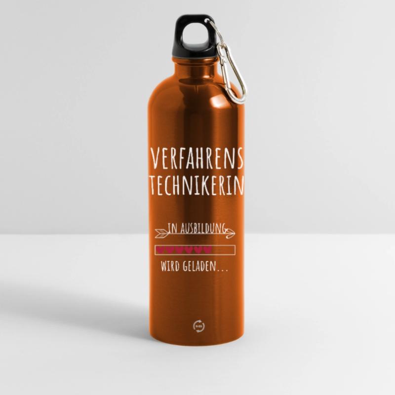 Process Engineer Studies Profession Training Water Bottle with carabiner 750 ml