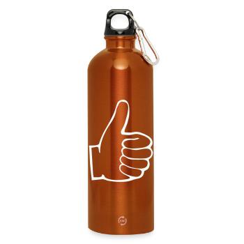Plan du pouce levé - Gourde en inox avec mousqueton 750 ml - orange - Devant