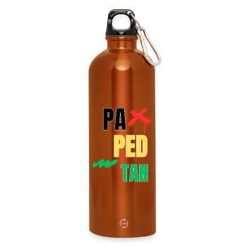 pa_ped_tan - Water Bottle with carabiner 750 ml - burnt orange - Front