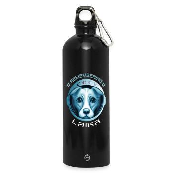 Laika - Water Bottle with carabiner 750 ml - black - Front